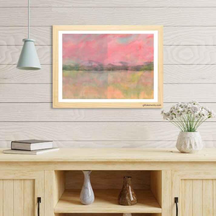 Flaming Landscape Wall Art