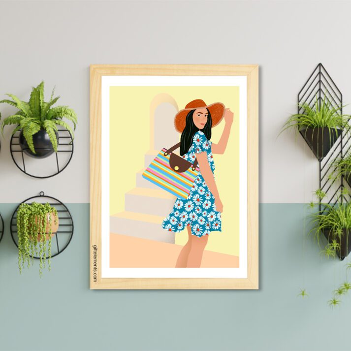 VAC-GIR-ART-1 Vacation Girl Wall Art