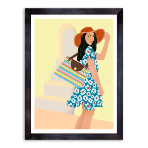 VAC-GIR-ART-1 Vacation Girl Wall Art